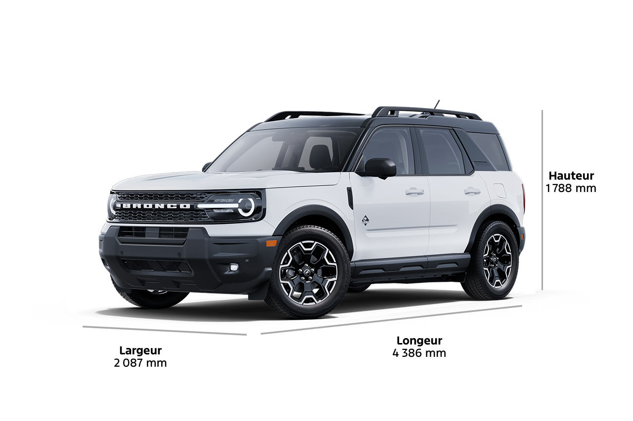 Ford Bronco Sport® Outer Banks® 2025 présenté en profil 3/4